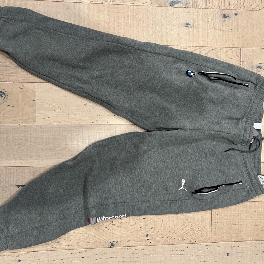 BMW puma gray pants sweatpants